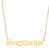 Zodiac sign necklace